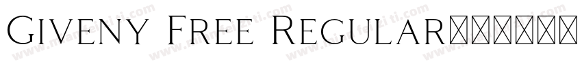 Giveny Free Regular字体转换